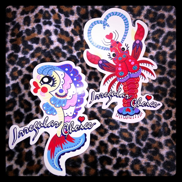 {Irregular Choice} Vinyl Sticker (2) Pack - Picture 1 of 3